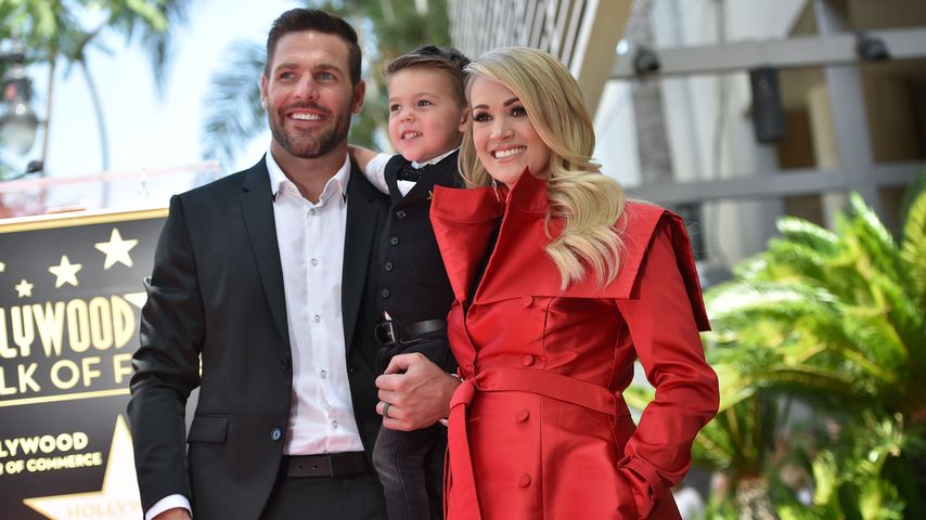 Mike Fisher, Carrie Underwood und ihr Sohn Isaiah Michael im September 2018