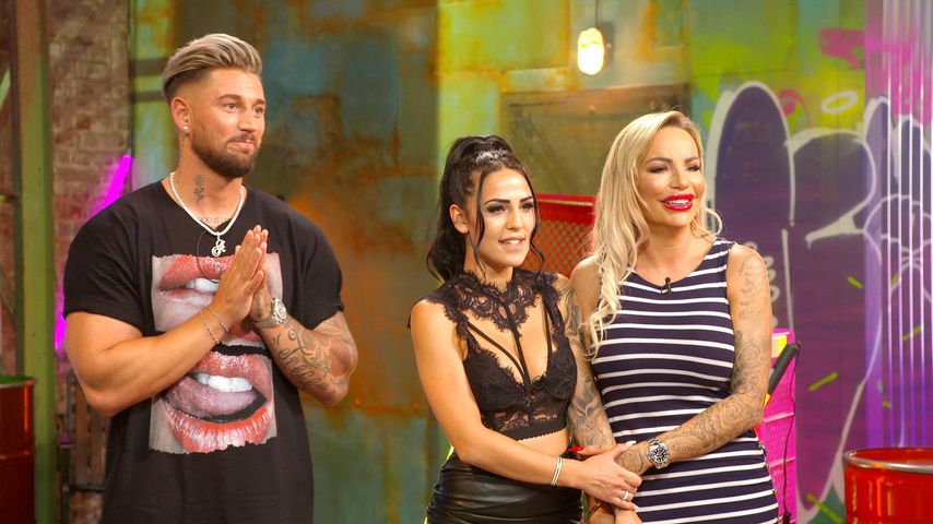 Mike Heiter, Elena Miras und Gina-Lisa Lohfink bei "Just Tattoo of us"