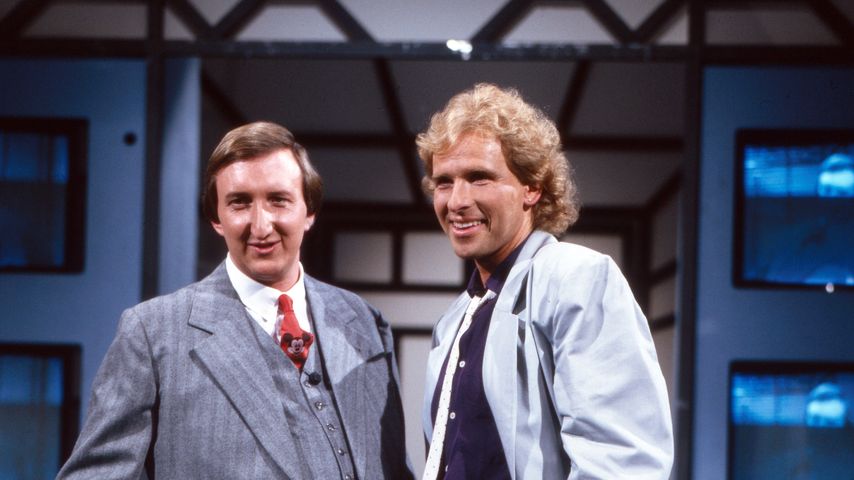 Mike Krüger und Thomas Gottschalk in Dieter Pröttels Film "Seitenstechen" (1985)