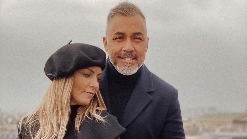 Mike Leon Grosch mit seiner Partnerin Daniela in Paris