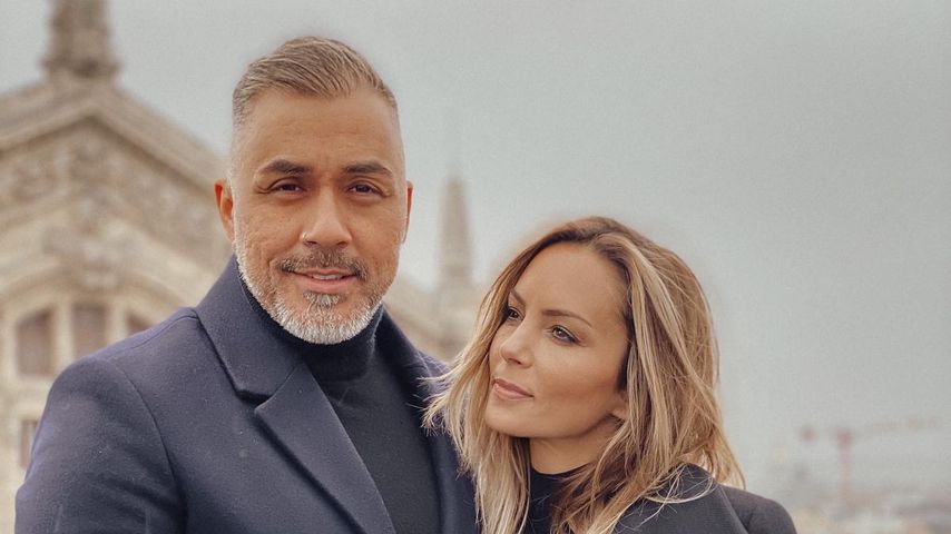 Mike Leon Grosch mit seiner Verlobten Daniela in Paris