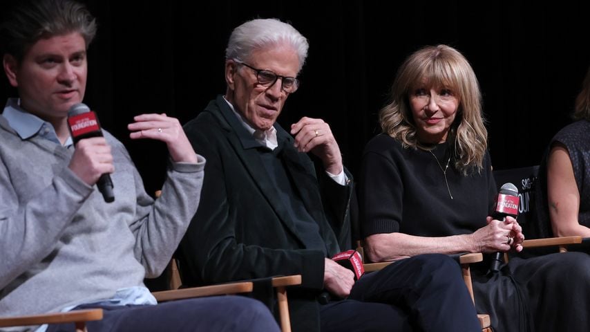 Mike Schur, Ted Danson und Mary Steenburgen, November 2025