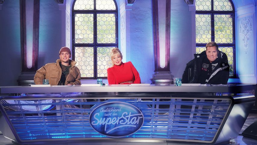 Mike Singer, Maite Kelly und Dieter Bohlen als DSDS-Jury