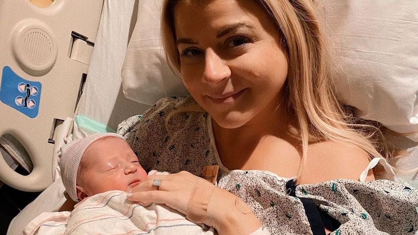 Mike Sorrentinos Frau Lauren mit ihrem Sohn Romeo im Mai 2021