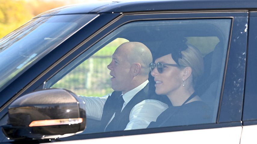 Mike und Zara Tindall bei der Beerdigung von Prinz Philip