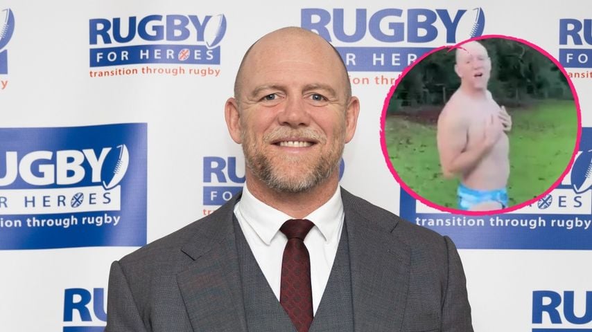 Im ganz knappen Höschen: Mike Tindall geht zum Eisbaden!