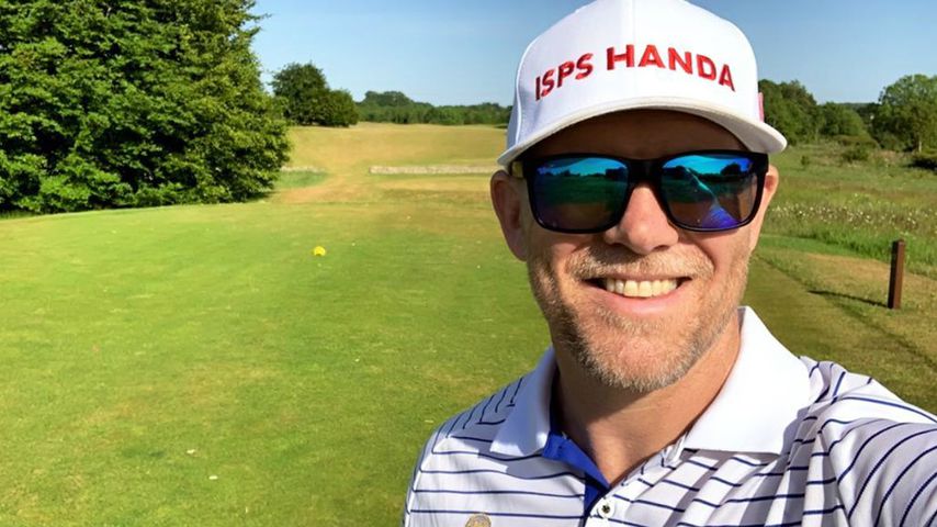 Der begeisterte Golf-Fan Mike Tindall im Mai 2020