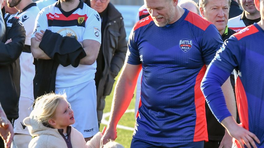 Mike Tindall mit seiner Tochter Lena und seinem Sohn Lucas
