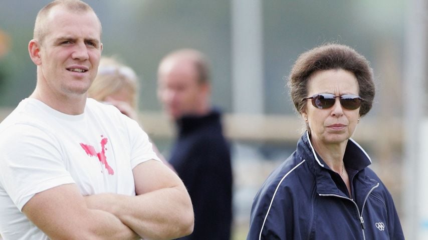 Mike Tindall und Prinzessin Anne verfolgen den Ritt von Zara bei den Gatcombe Horse Trials 2006