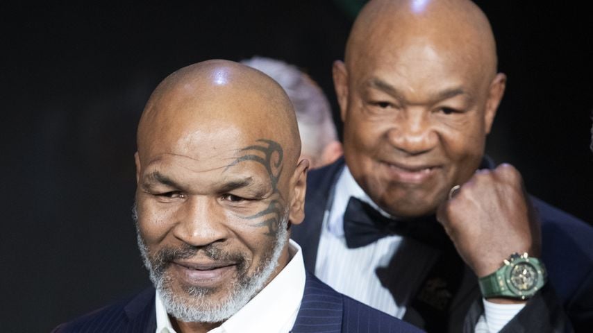 Mike Tyson und George Foreman im Mai 2019