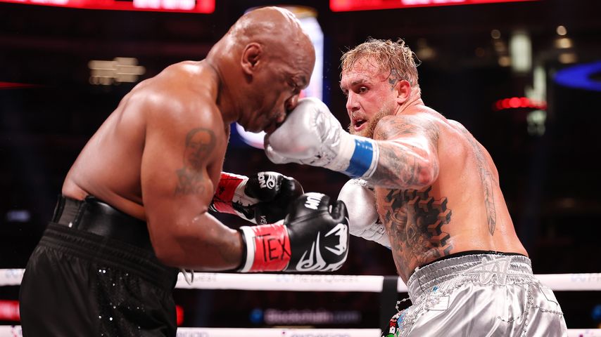 Mike Tyson und Jake Paul im November 2024