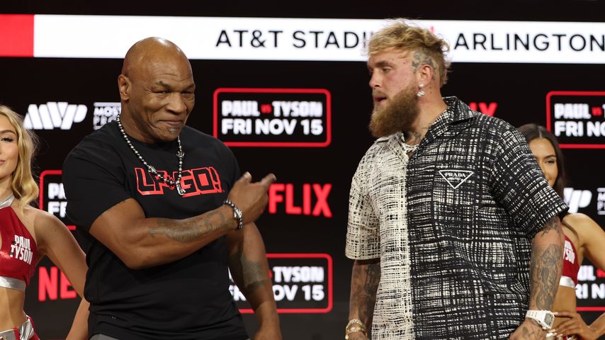 Mike Tyson und Jake Paul im August 2024