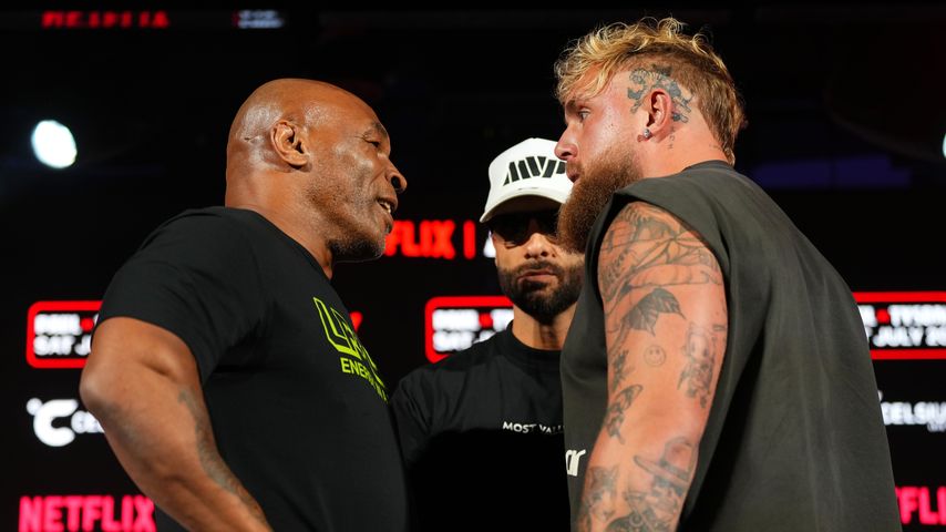 Mike Tyson und Jake Paul im Mai 2024