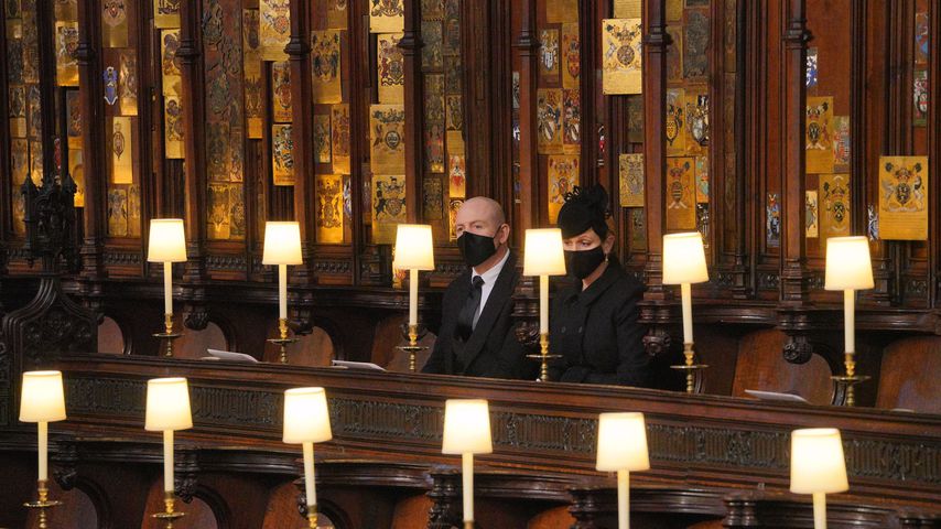 Mike und Zara Tindall bei der Beerdigung von Prinz Philip