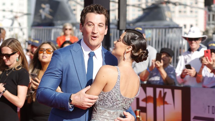 Miles Teller und Keleigh Sperry bei der "Top Gun: Maverick!"-Premiere