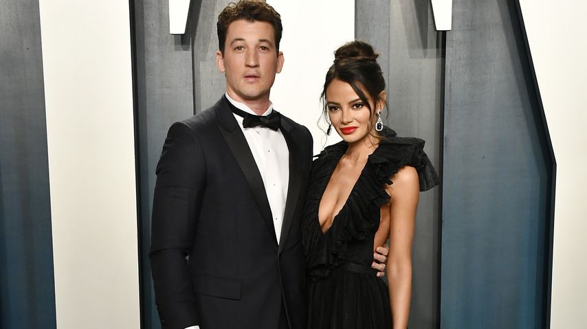 Miles Teller mit seiner Frau Keleigh im Februar 2020 in Kalifornien
