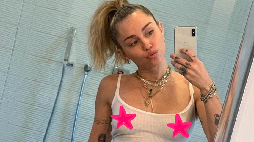 Durch Stoff sichtbar: Mega-Nippel-Alarm bei Miley Cyrus!
