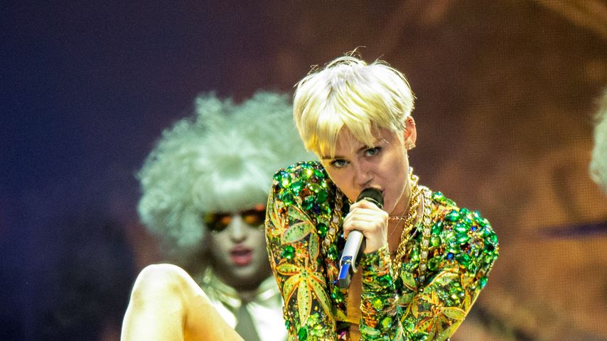 Miley Cyrus performt auf der "Bangerz"-Tour, 2014