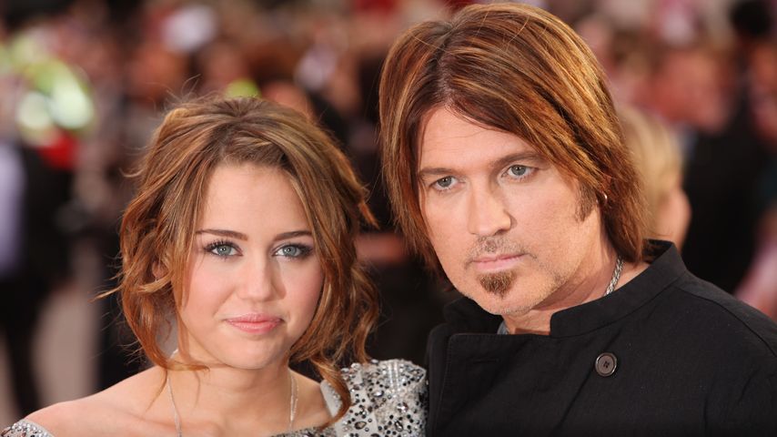 Miley und Billy Ray Cyrus im April 2009