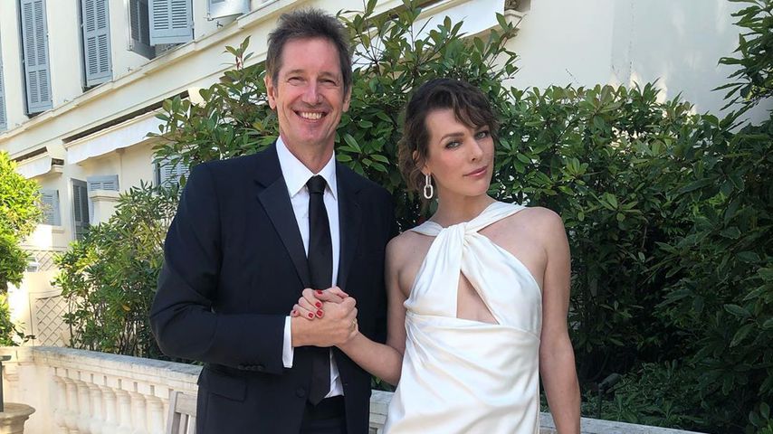 Milla Jovovich mit ihrem Mann Paul W. S. Anderson