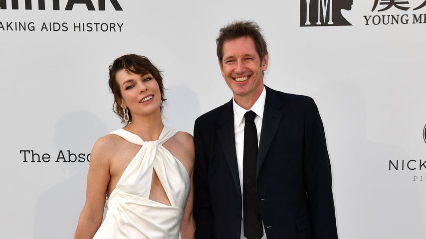 Milla Jovovich und ihr Mann Paul W. S. Anderson 2019 in Cannes