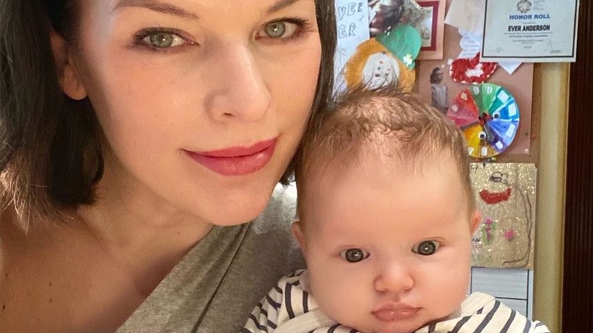 Mit zehn Wochen: Milla Jovovichs Tochter will schon sprechen