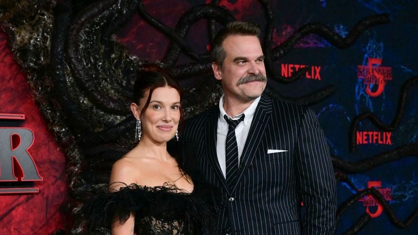 Millie Bobby Brown und David Harbour bei der Weltpremiere von "Stranger Things" Staffel 5
