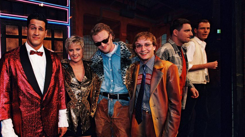 Mirco Nontschew, Tanja Schumann, Stefan Raab, Wigald Boning und Stefan Jürgens, 1995