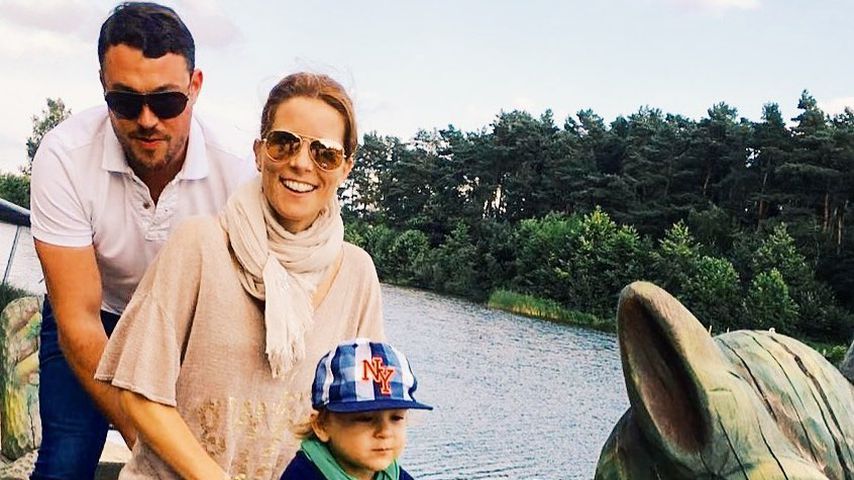 Miriam Lange, ihr Mann Sebastian Biener und ihr Sohn Luis