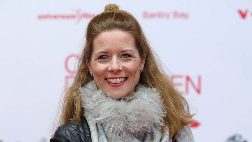 Moderatorin Miriam Lange bei der "Club der roten Bänder"-Filmpremiere