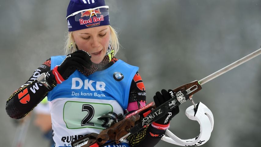 Biathletin Miriam Neureuther sollte für Profi-Sport abnehmen