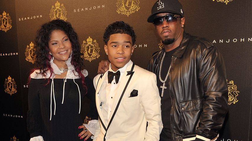 Misa Hylton, Justin Combs und P. Diddy im Januar 2010