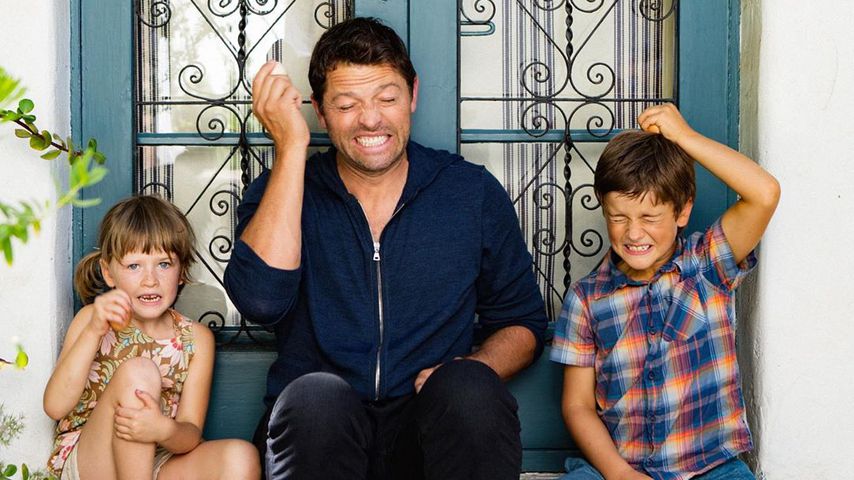 Misha Collins mit seinen Kindern, August 2019