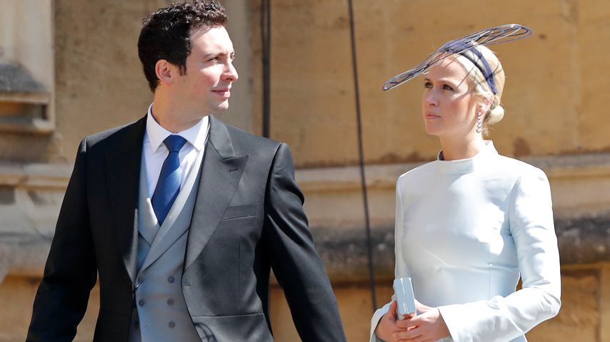 Misha Nonoo mit Michael Hess auf Harrys und Meghans Hochzeit im Mai 2018