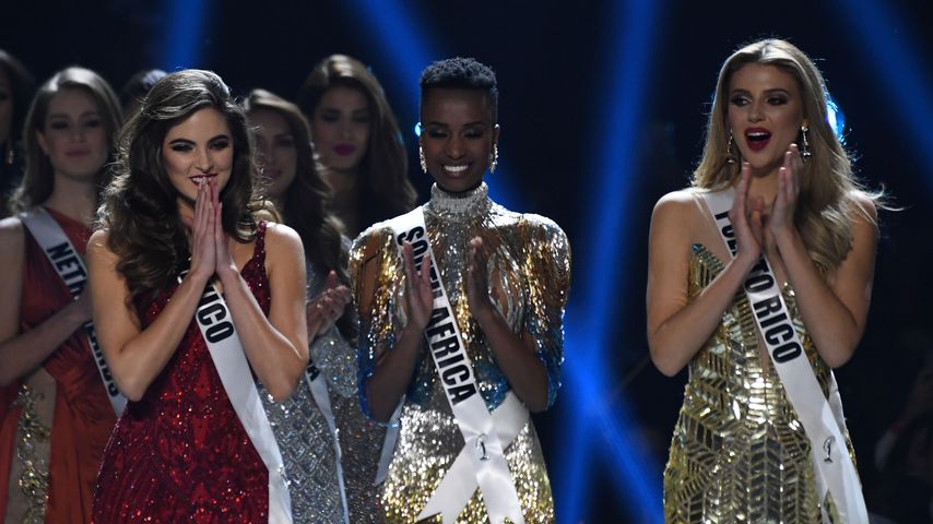 Miss Mexiko, Miss Südafrika und Miss Puerto Rico bei der Miss-Universe-Wahl 2019