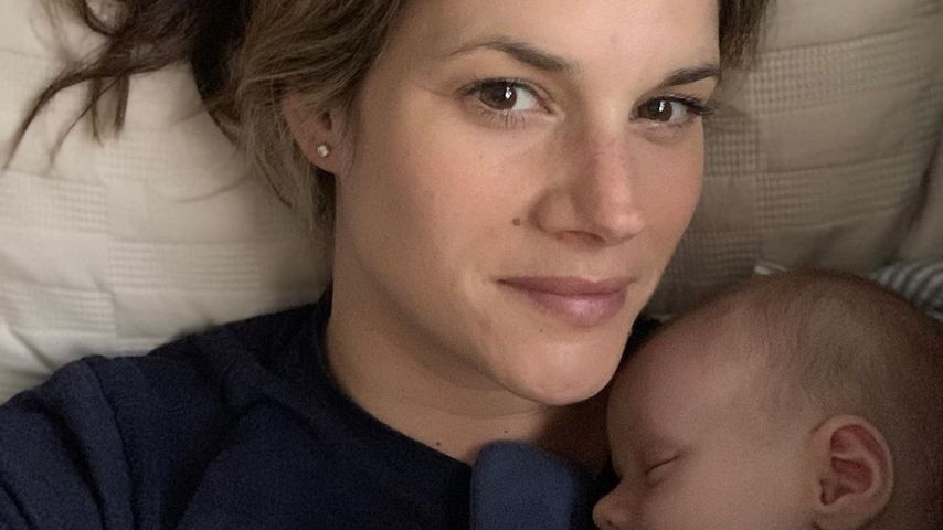 Missy Peregrym mit ihrem Sohn