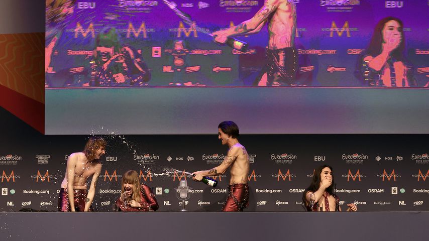 Die Band Måneskin bei der ESC-Pressekonferenz