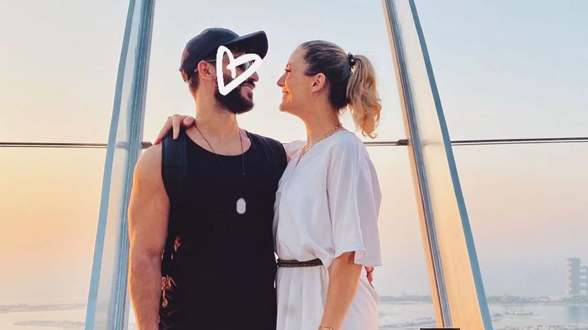 Model Fiona Erdmann und ihr Partner Moe