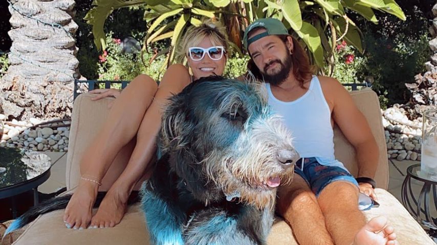 Model Heidi Klum mit Tom Kaulitz im Sommer 2020