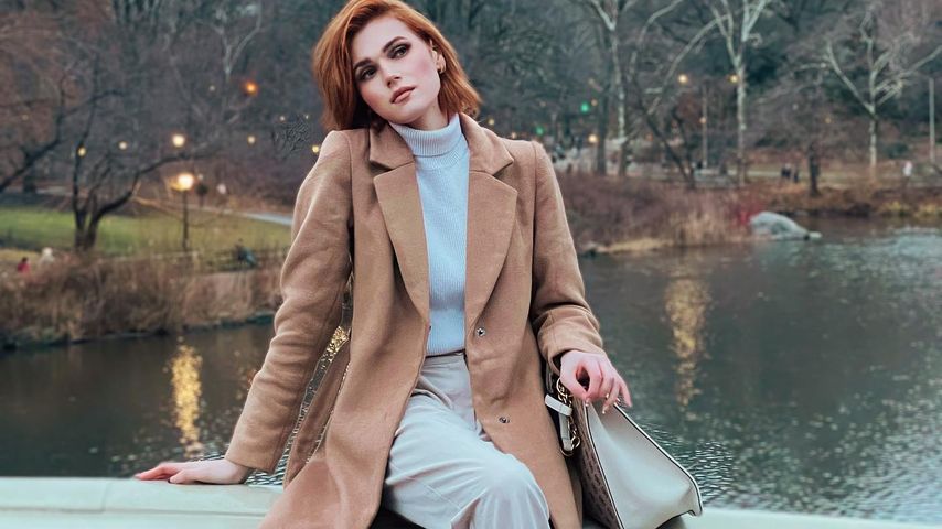 Model Lucy Hellenbrecht im Central Park, New York