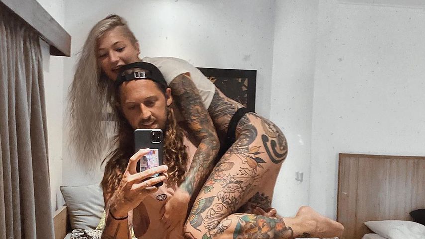 Model Mareike Lerch mit ihrem Verlobten Philipp