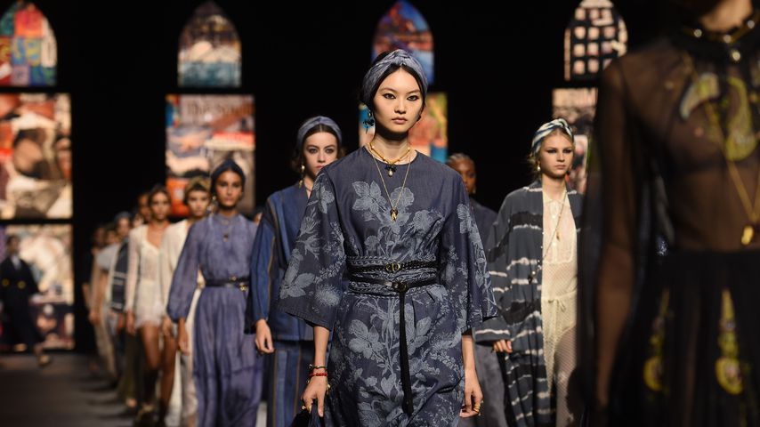 Models auf der Christian-Dior-Modenschau auf der Fashion Week in Paris, 2020