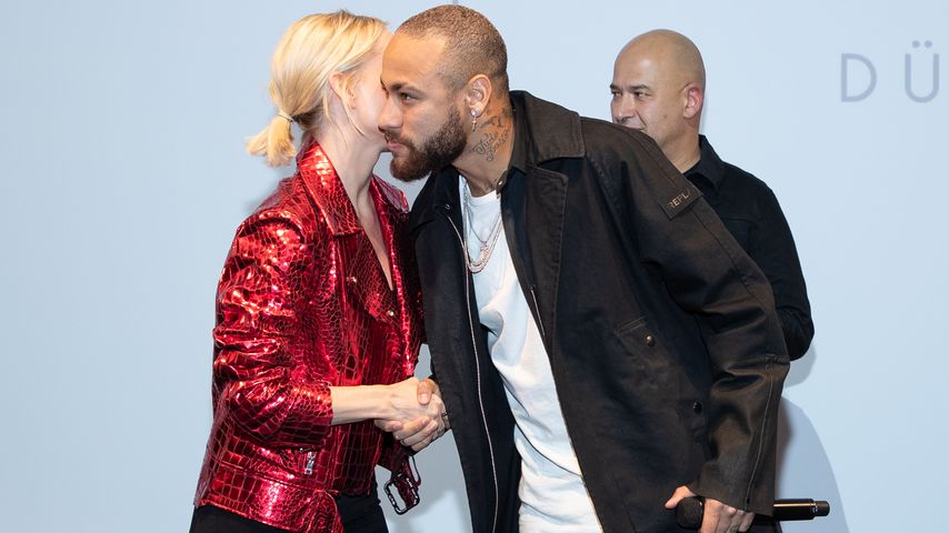 Moderatorin Janin Ullmann und Fußball-Star Neymar Jr.