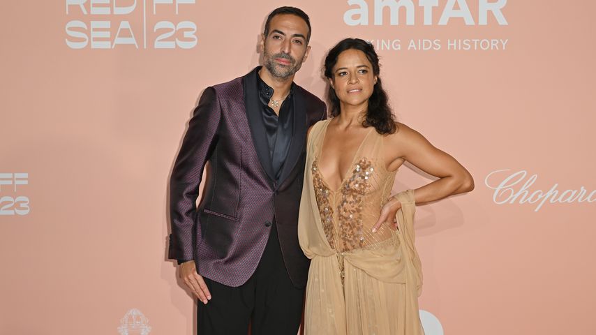 Mohammed Al Turki und Michelle Rodriguez bei der amfAR Gala 2023