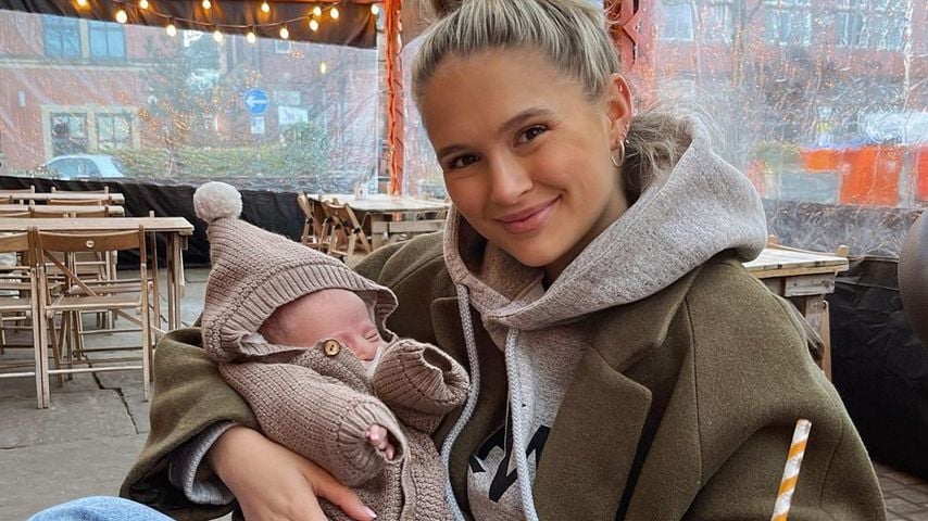 Molly-Mae Hague mit ihrem Baby im Februar 2023