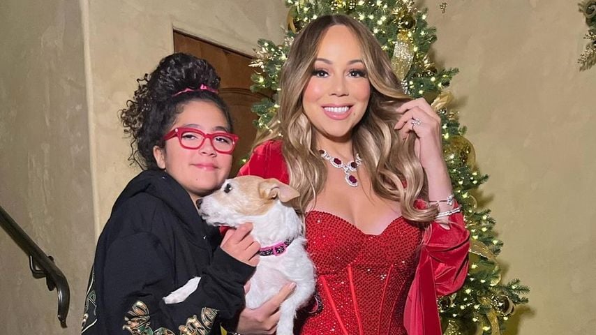 Monroe mit ihrer Mutter Mariah Carey, Dezember 2023