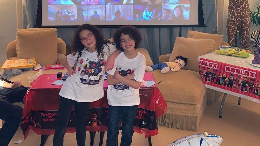 Monroe und Moroccan an ihrem neunten Geburtstag