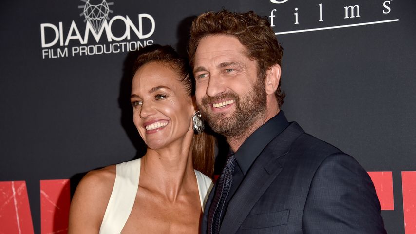Morgan Brown und Gerard Butler im Januar 2018