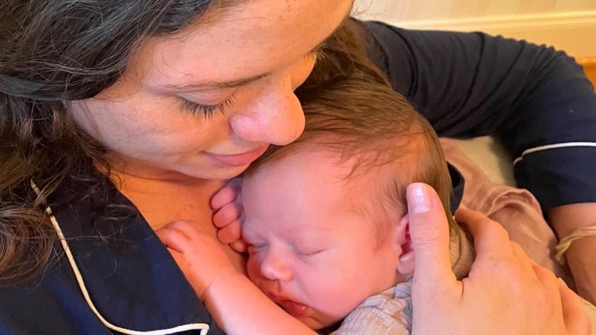 Morgan Eastwood mit ihrem Baby