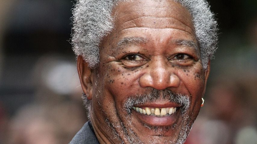 Morgan Freeman bei der Premiere von "Batman Begins" in London, 2005
